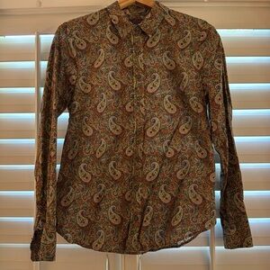J Crew/Liberty of London oxford blouse, size 8